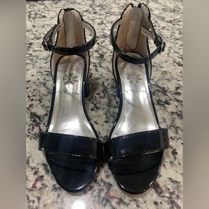 Little Girls Black Dress Shoes High Heels Size 13